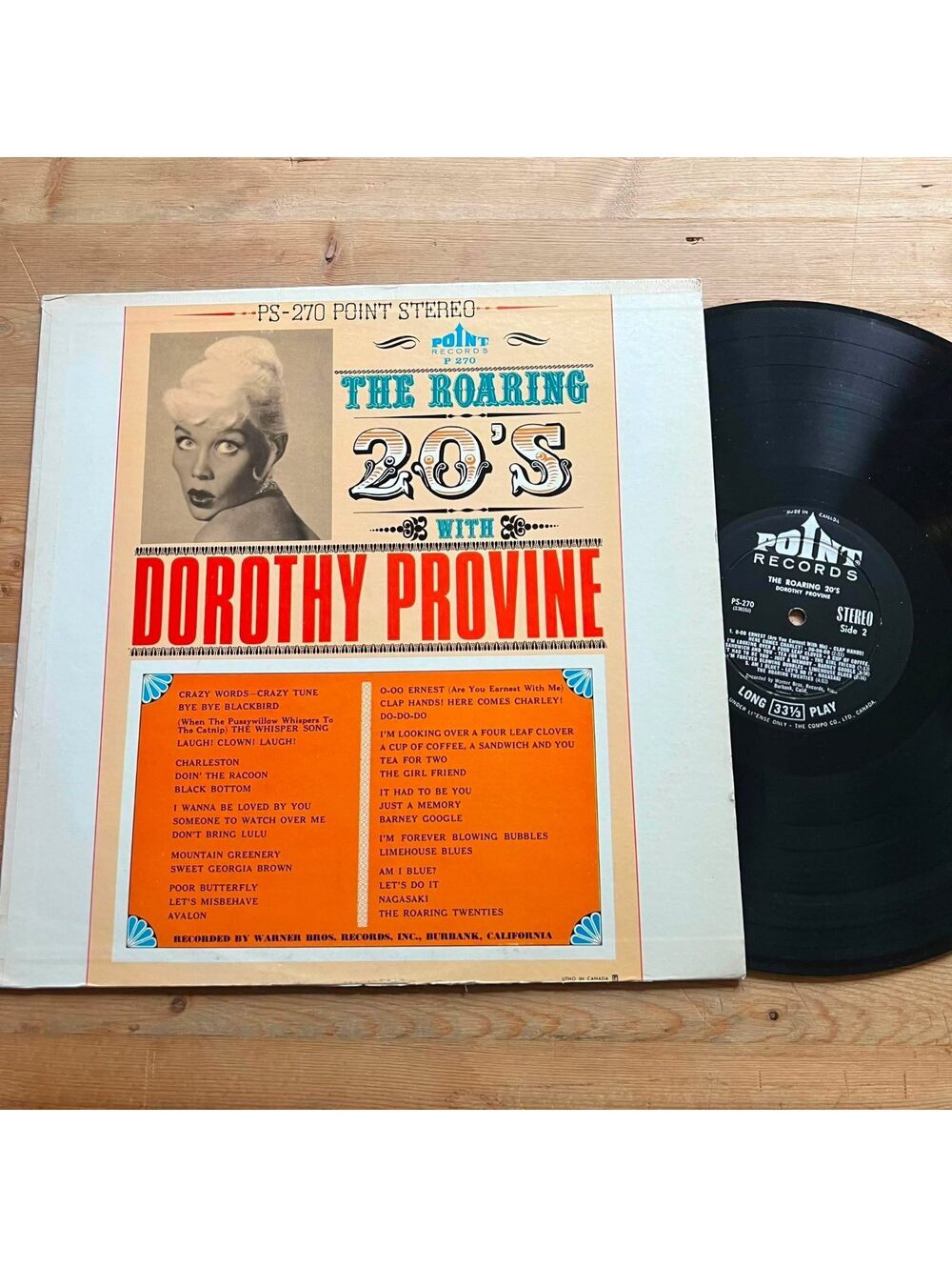 Dorothy Provine - The Roaring 20's 33rpm VG+ VR22